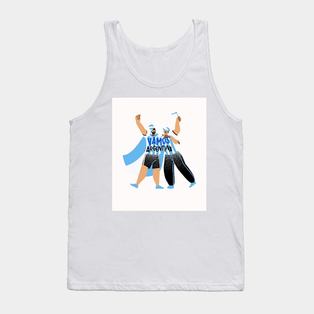 2022 World Cup, Argentina Tank Top by RiseAbove22